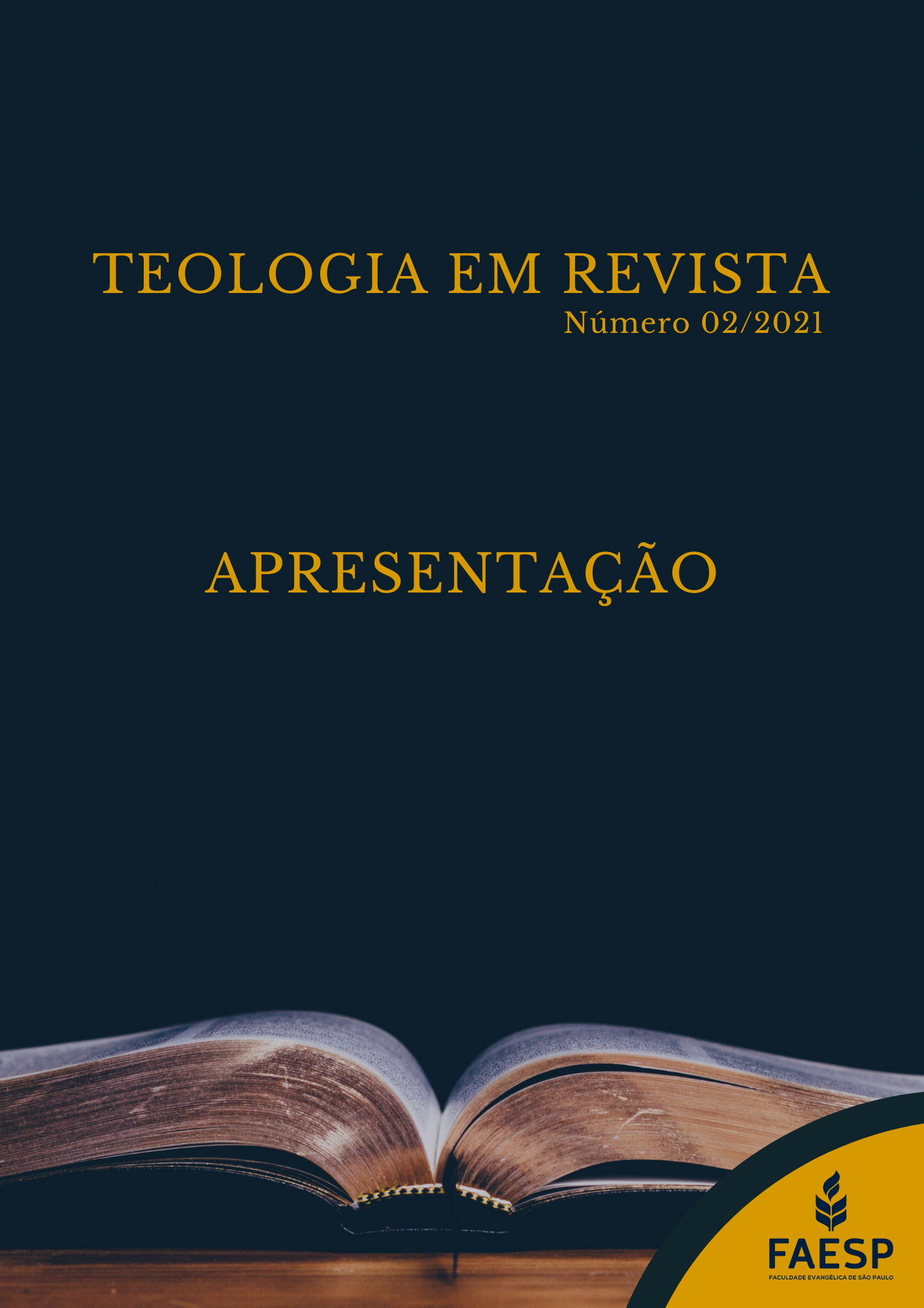 Capa da Teologia em Revista: apresentação